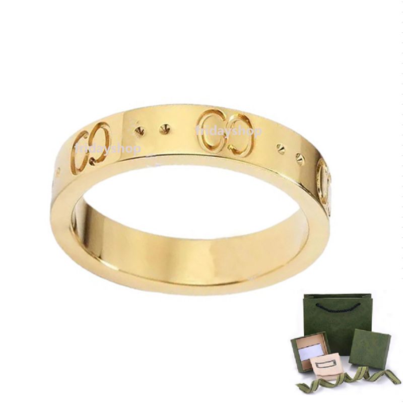 4mm gold ring+Green box