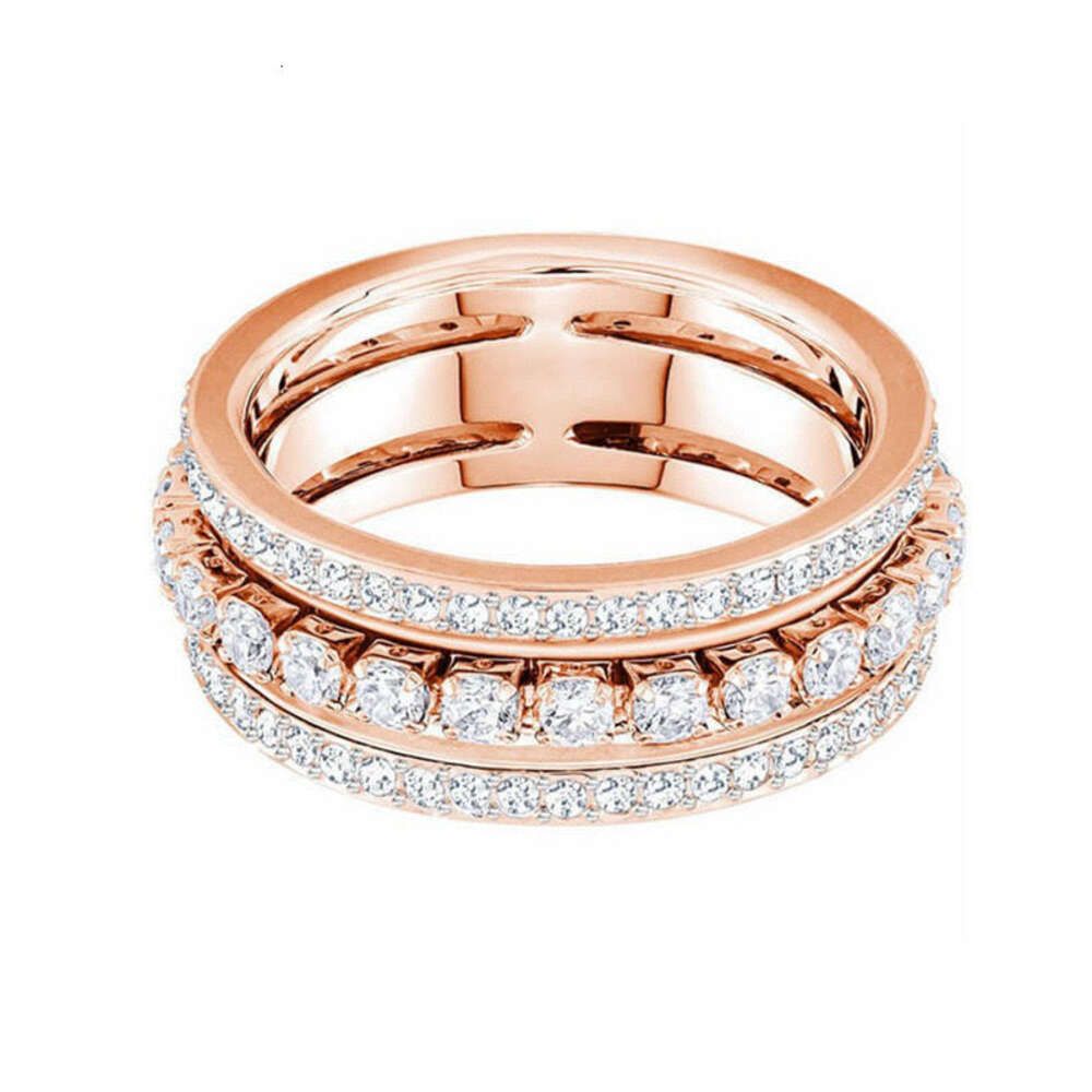 3 Ring Rose Gold Size 8