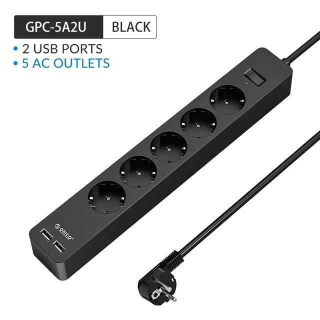 5ac 2usb Black