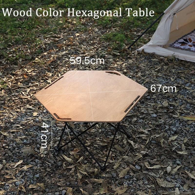 wood Hexagonal table