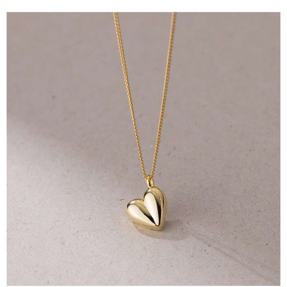 Y00133-золото (15 дюймов)-ручка для ожерелья в форме сердца