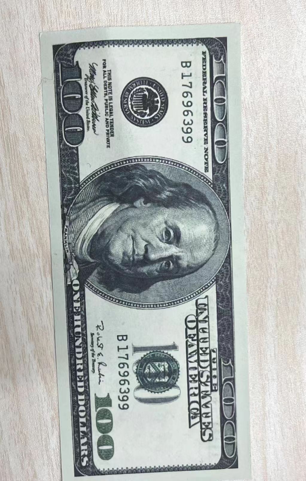 100 dollar(old)