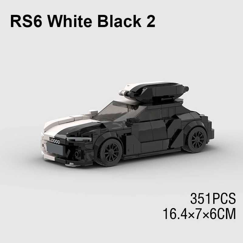 Rs6 Blanc Noir 2-Pas de boîte d'origine