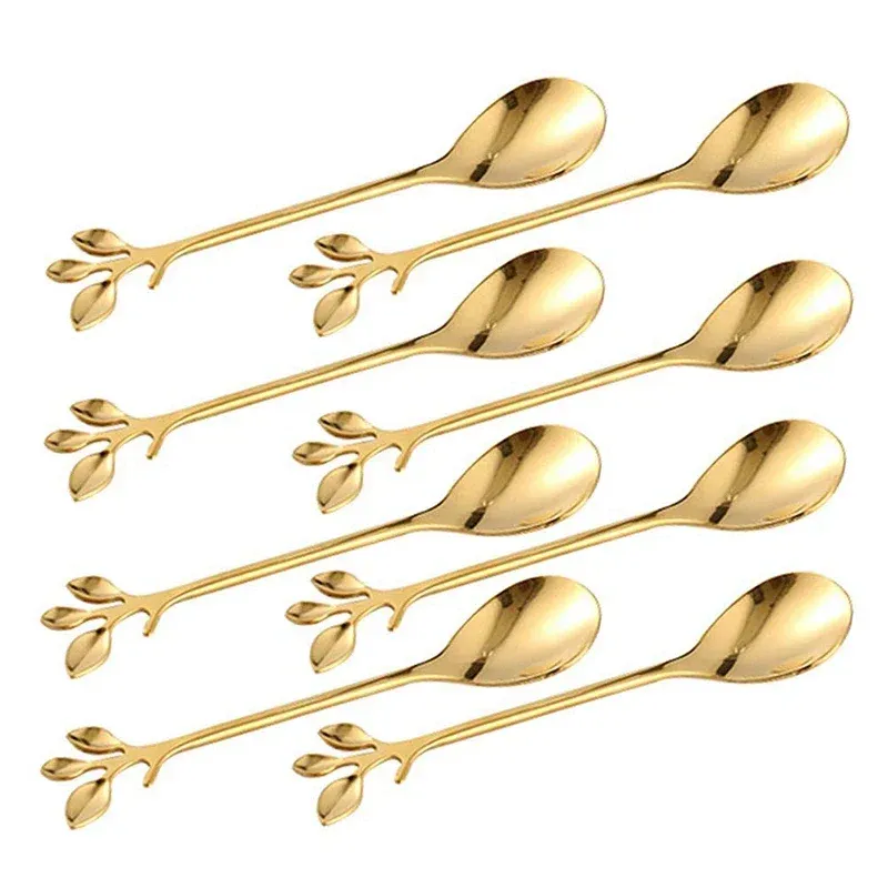 Kina 8st Gold Spoon