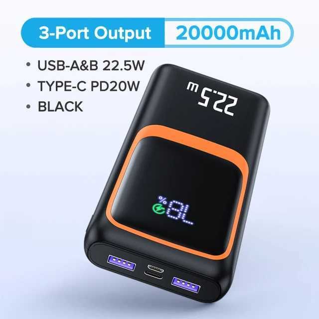 20000mAh zwart