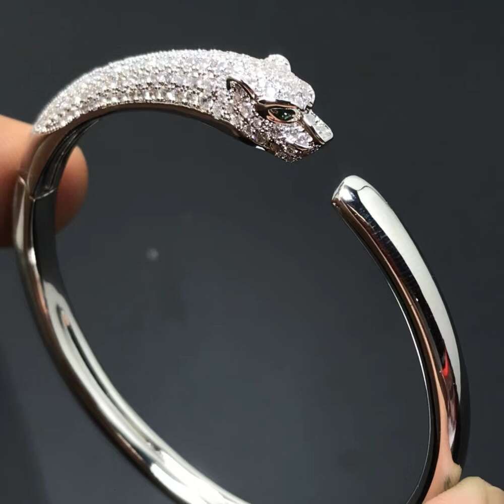 Platinum Half Full Diamond Leopard