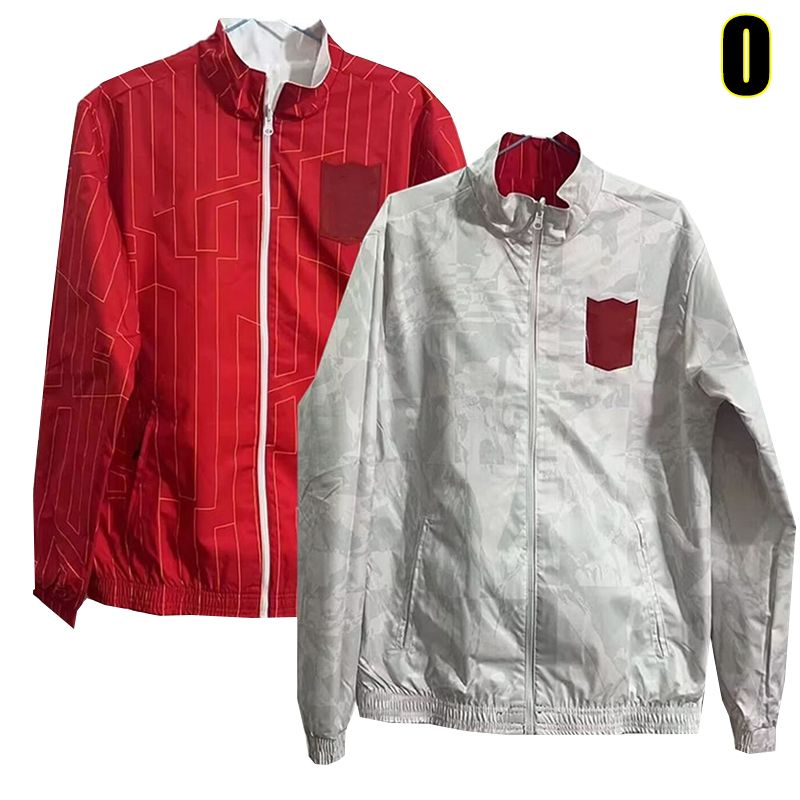 24-25 windbreaker red white