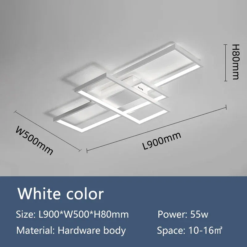 Dimmable RC White 90x50cm