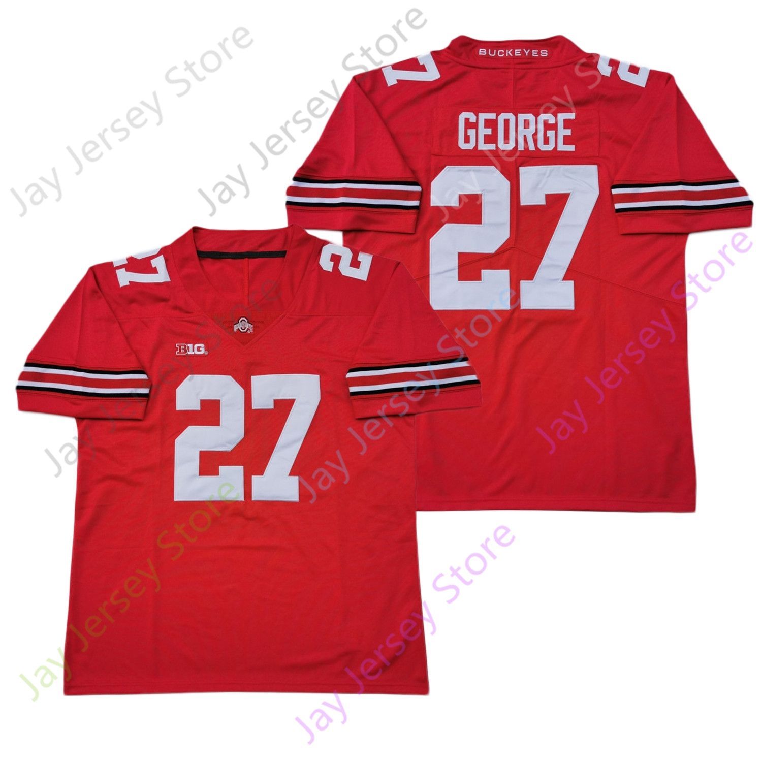 27 eddie george rouge