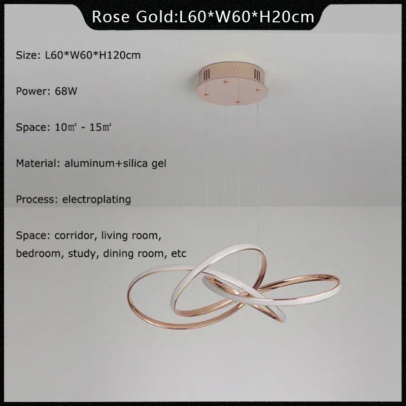 Branco quente sem controle remoto Rose Gold