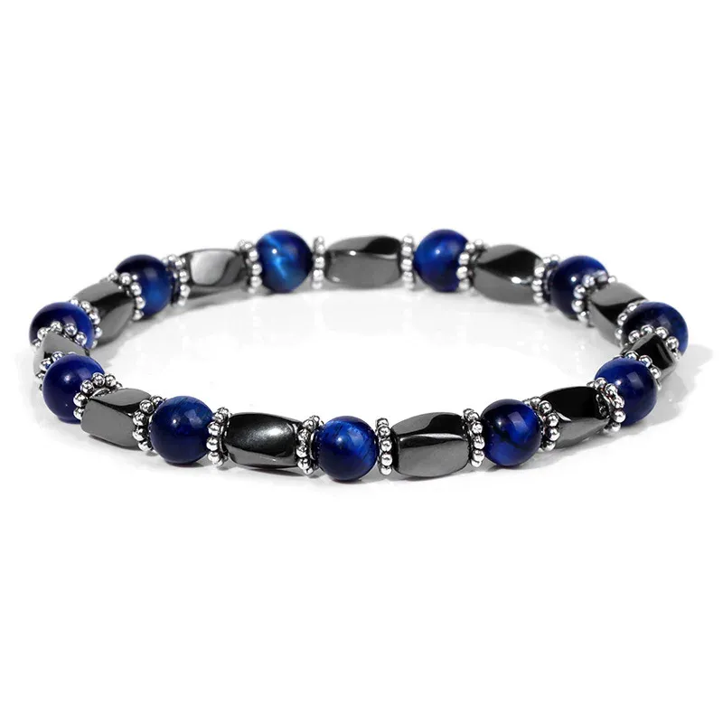 Occhio di tigre blu ematite 18-19 cm