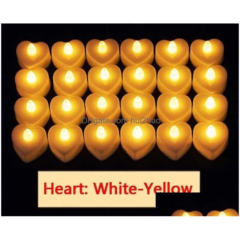Heart White-Yellow