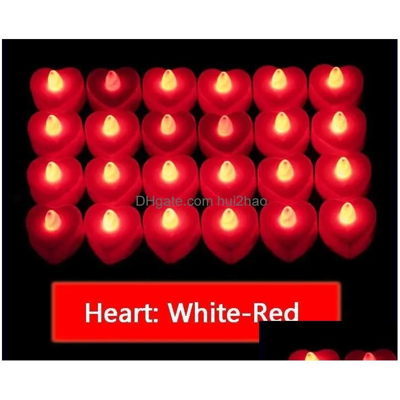 Heart White-Red