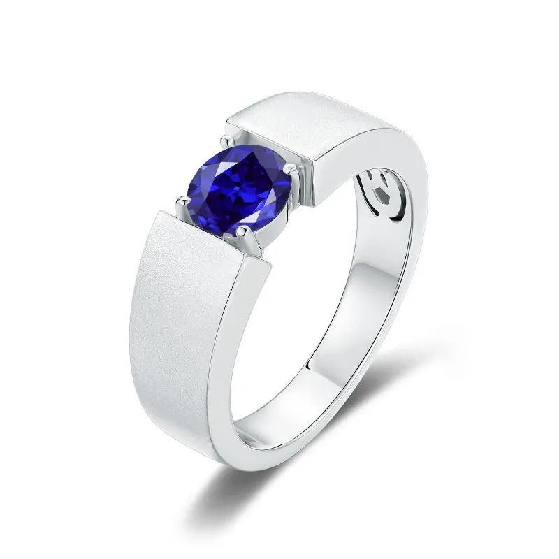 925 Sterling Silver Lab Grown Sapphire