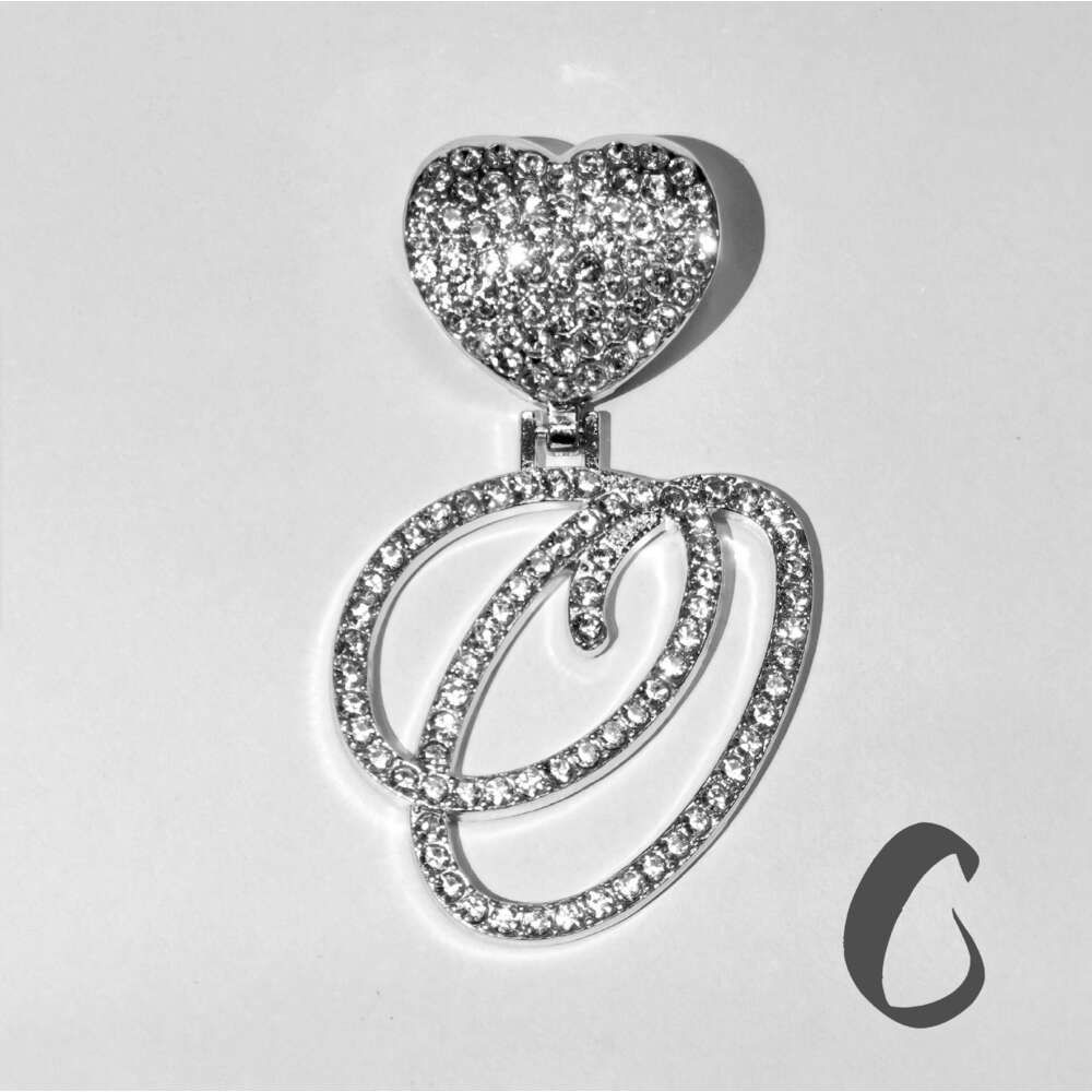 Silver C Pendant-Hip Hop