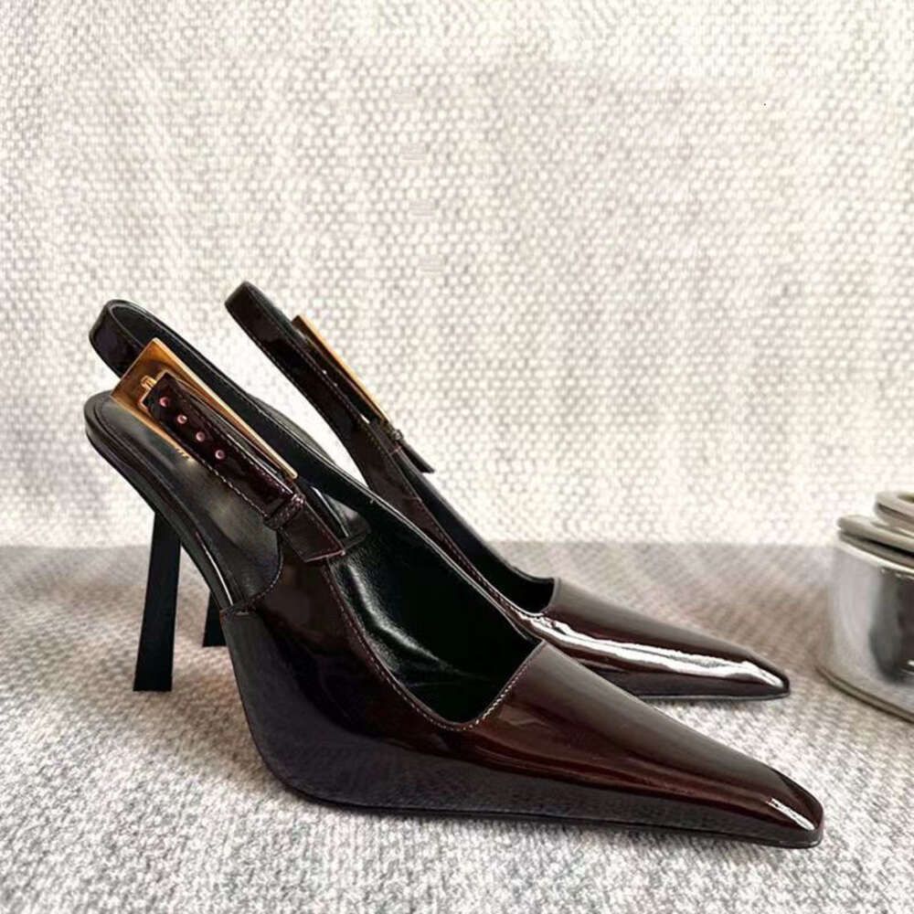 wine red black heel 9cm