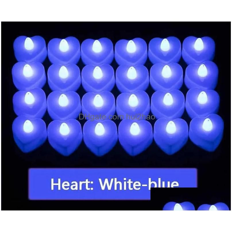 Heart White-Blue