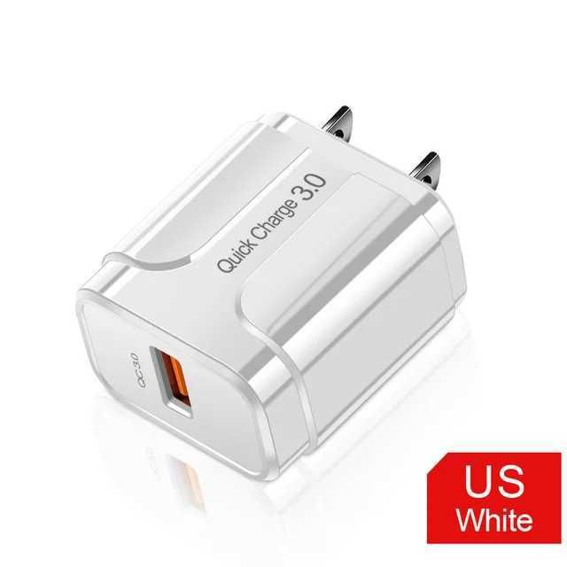 Us White-Qc3.0 Usb Charger