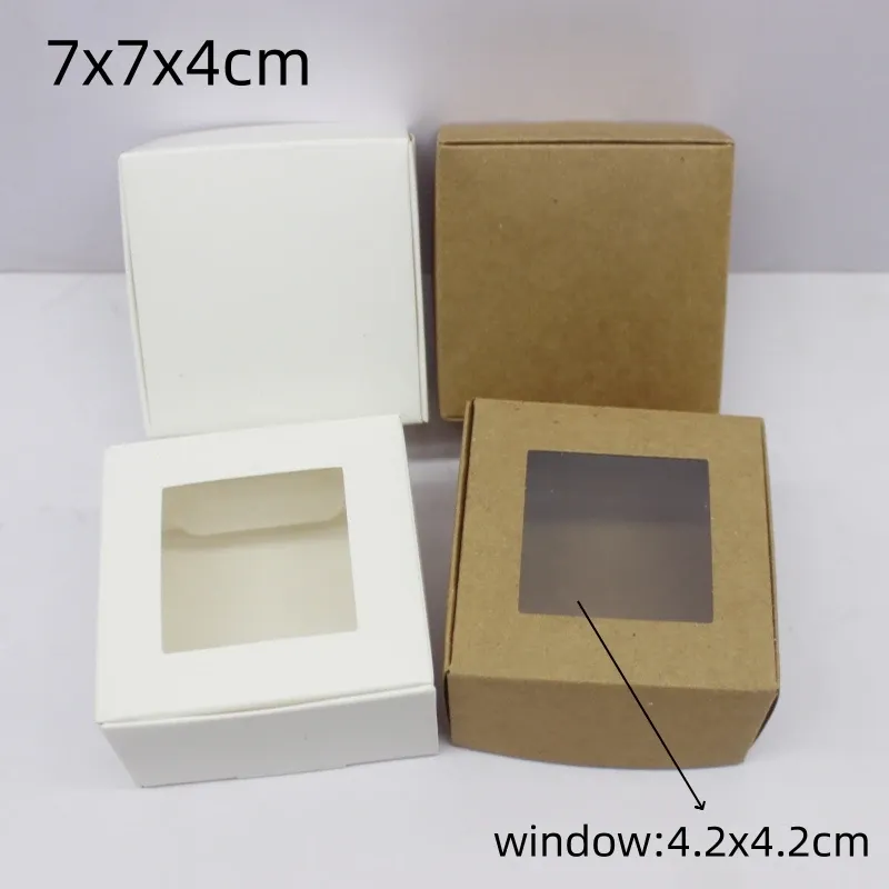 Carta Kraft10 pezzi 7x7x4 cm