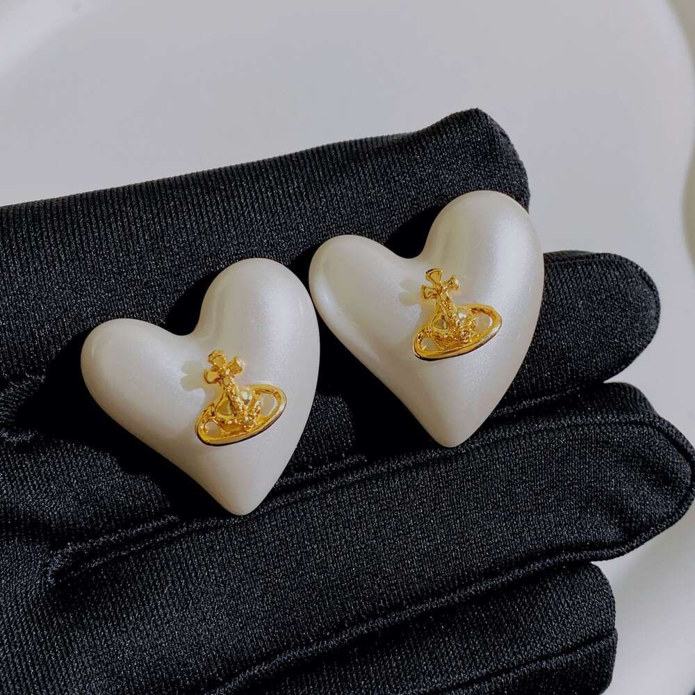 Heart Shaped Large Pearl (thick Gold E