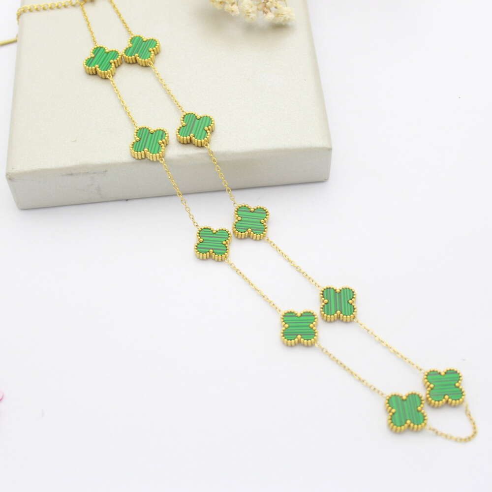 18k gouden groene schelp-18k