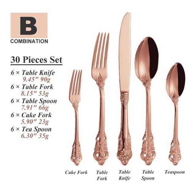 30pcs b Rose Gold