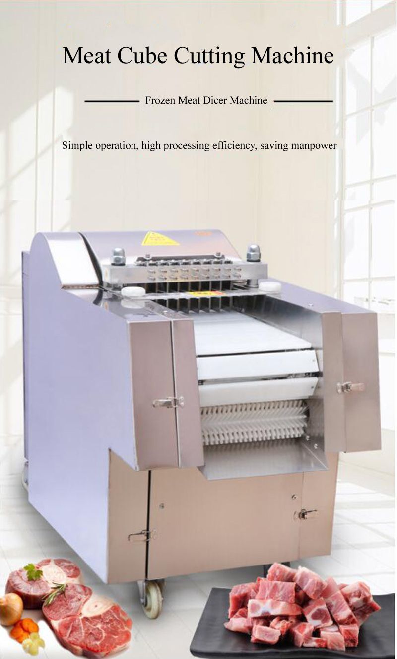 Description Picture 2 of itemFresh Meat Dicer Fully Automatic Meat Slicer Integrated Machine Electric Meat Cutter Machine Chicken Fillet Shredder