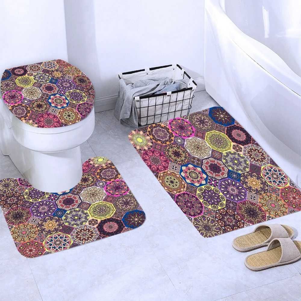 Dx1644-3pcs Bath Rug