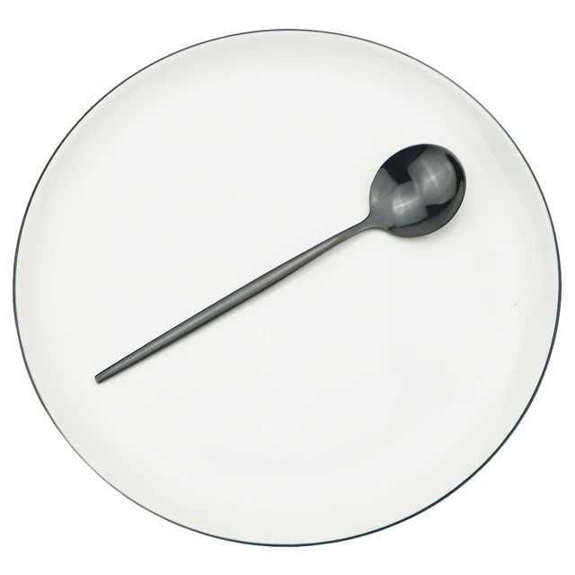 Black Dessert Spoon