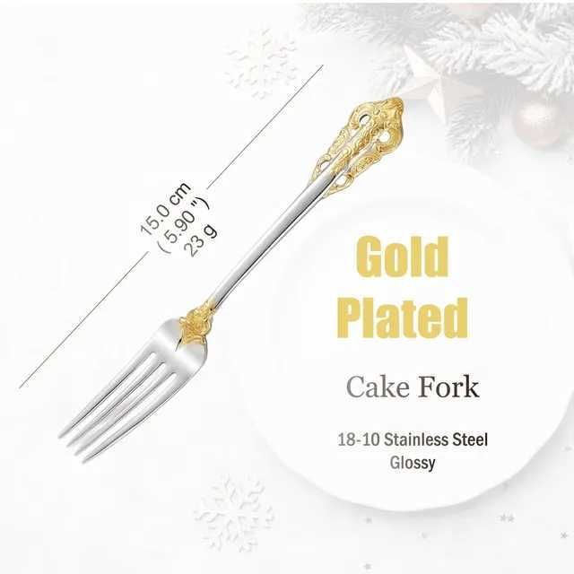 Cake Fork -gold