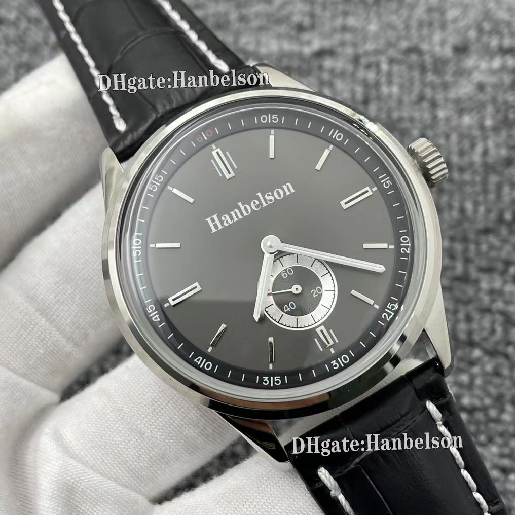 Grey dial leather strap