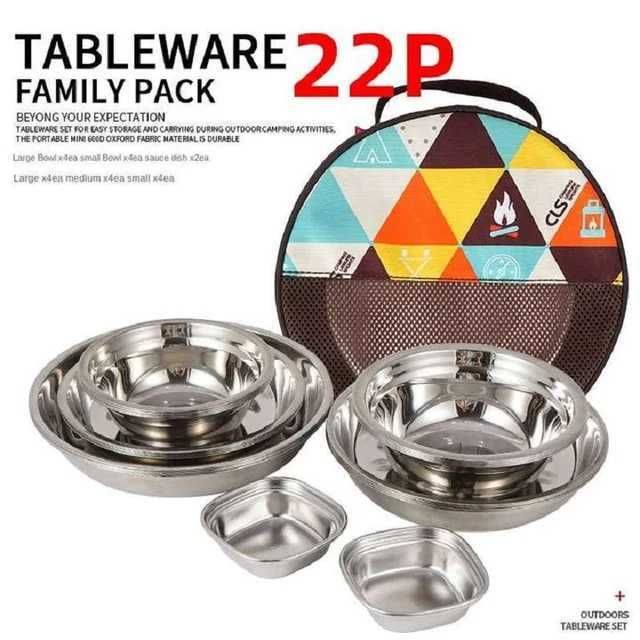 22-piece Plate Set