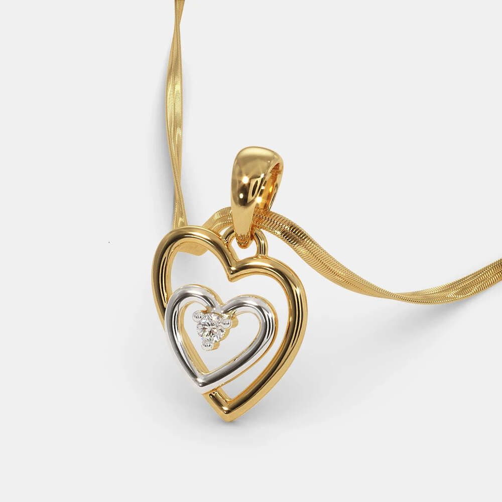 14k Gold Heart Pendant 04