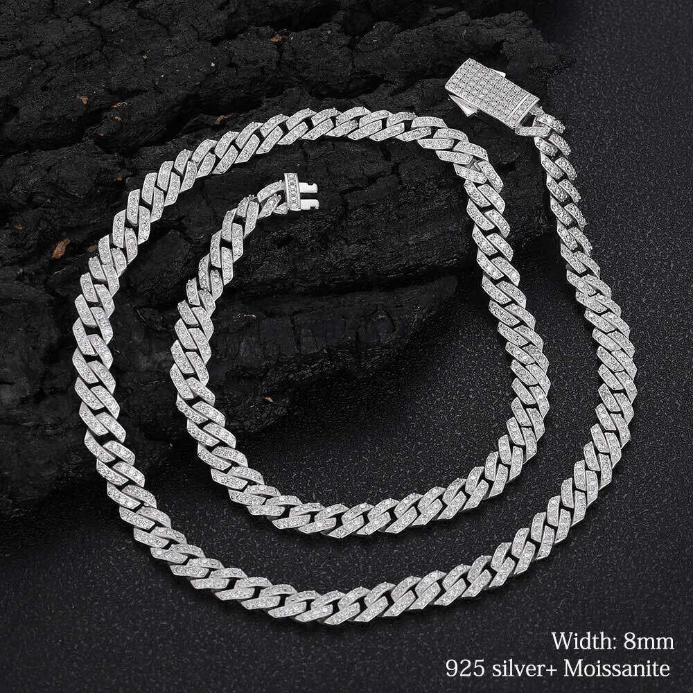 Argent-8mm-Bracelet 7 pouces (17.78cm)