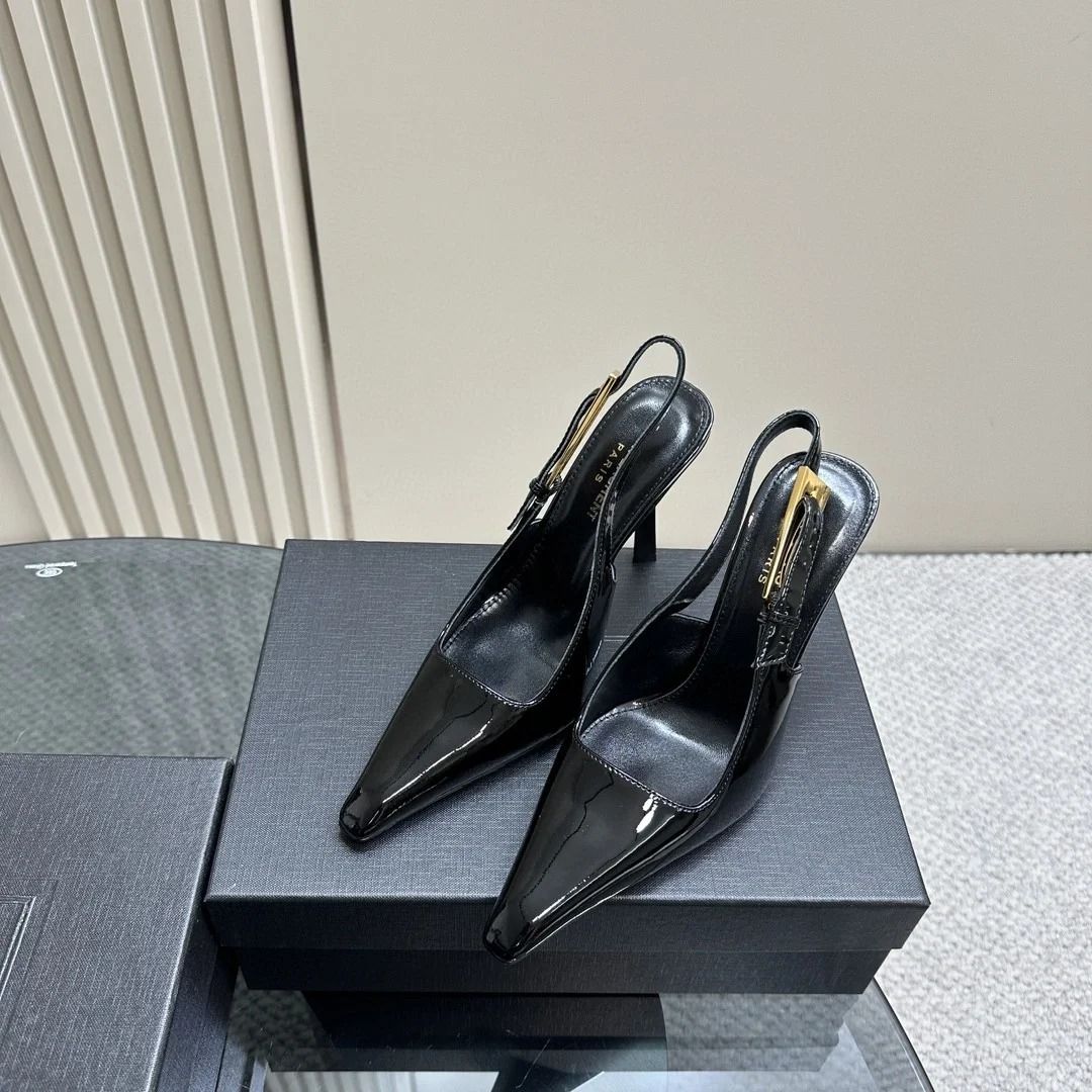 Czarna -Black Heel -7cm