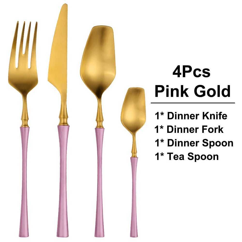 4pcs Matte Pink Gold-8 Set 32pcs