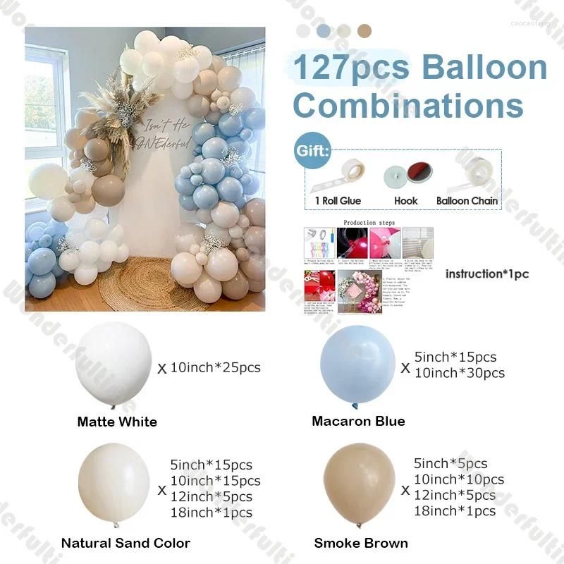 Kit de arco de balão DIY 127pcs