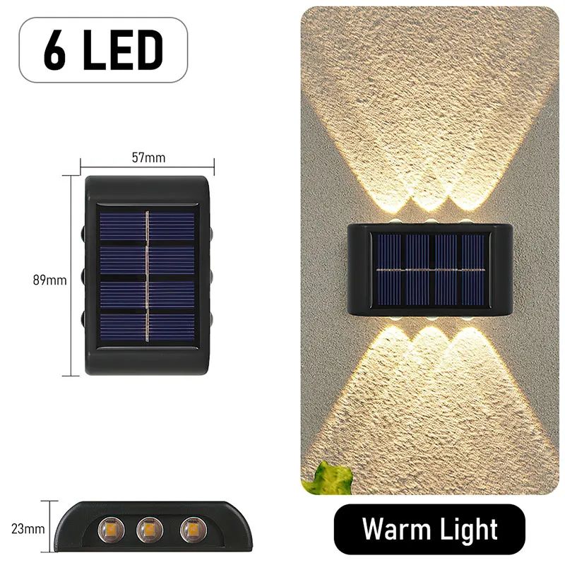 6LEDS دافئ أبيض