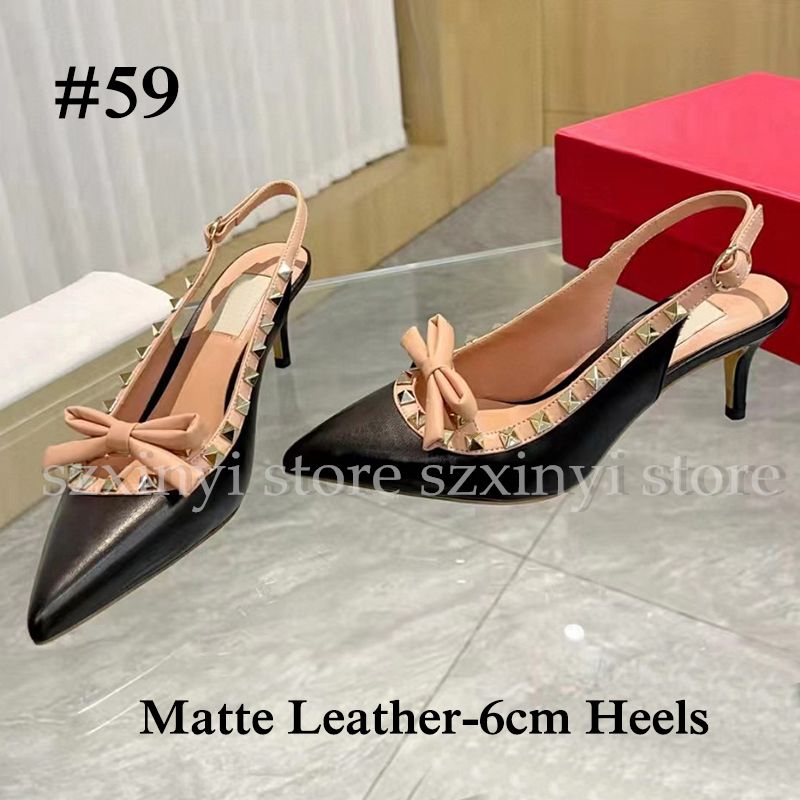 #59 matte leather-6cm heels