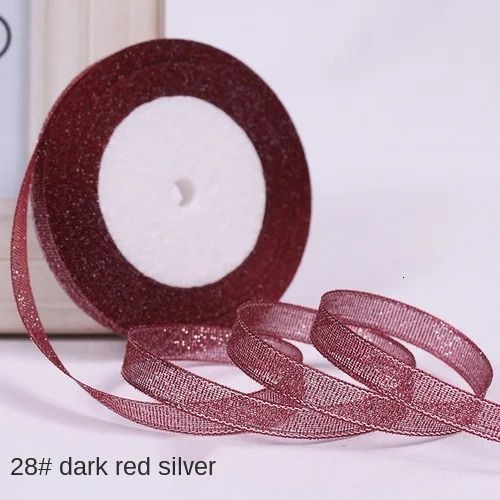Темно-красный серебристый лук — 10 мм