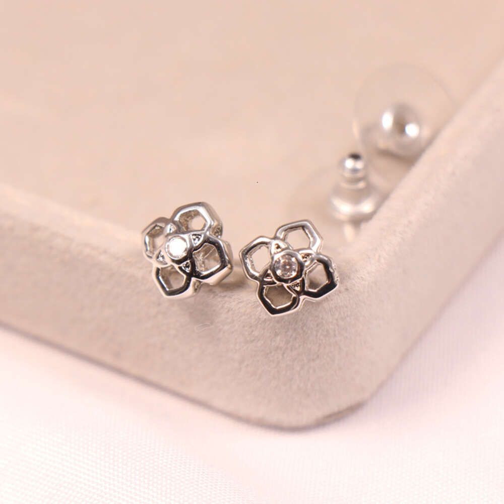 Boucles d'oreilles en argent avec carte