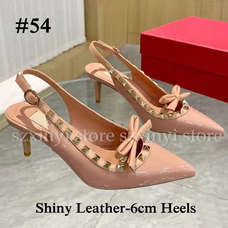 #54 shiny leather-6cm heels