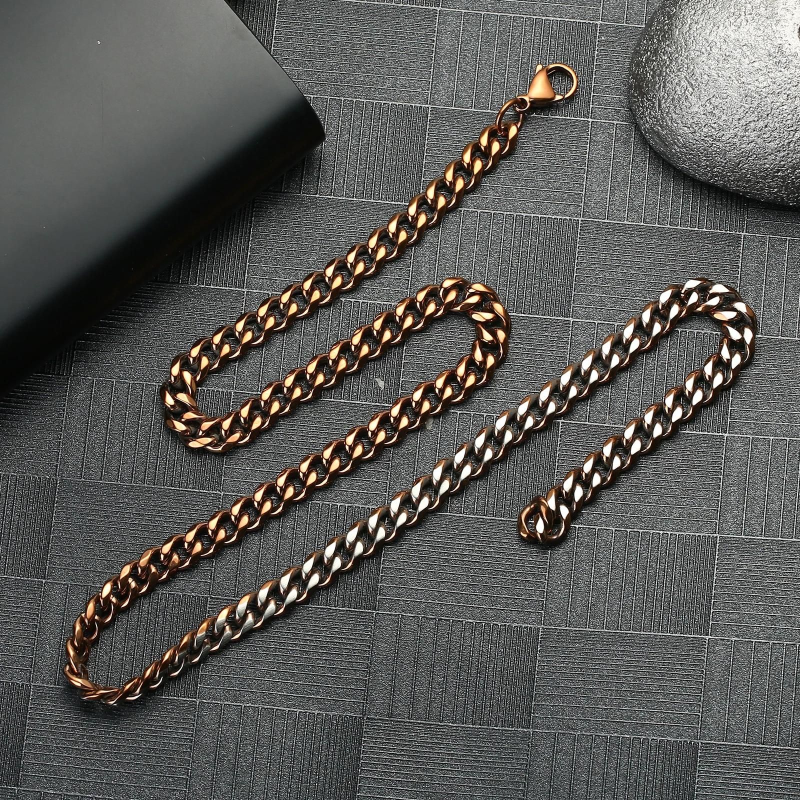 Metal Color:Brown 7mm Necklace