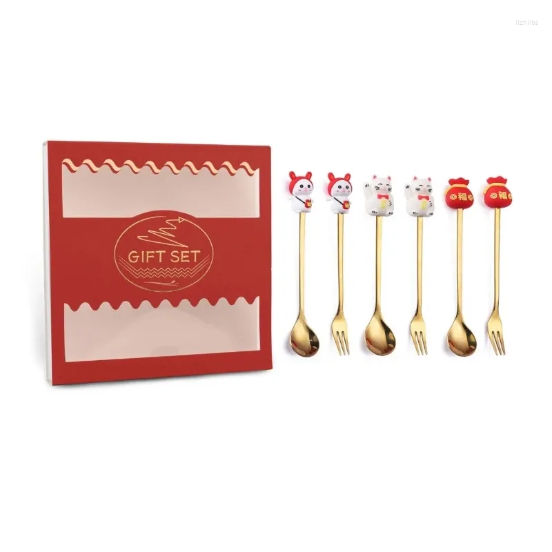 Lucky Cat Spoon Fork