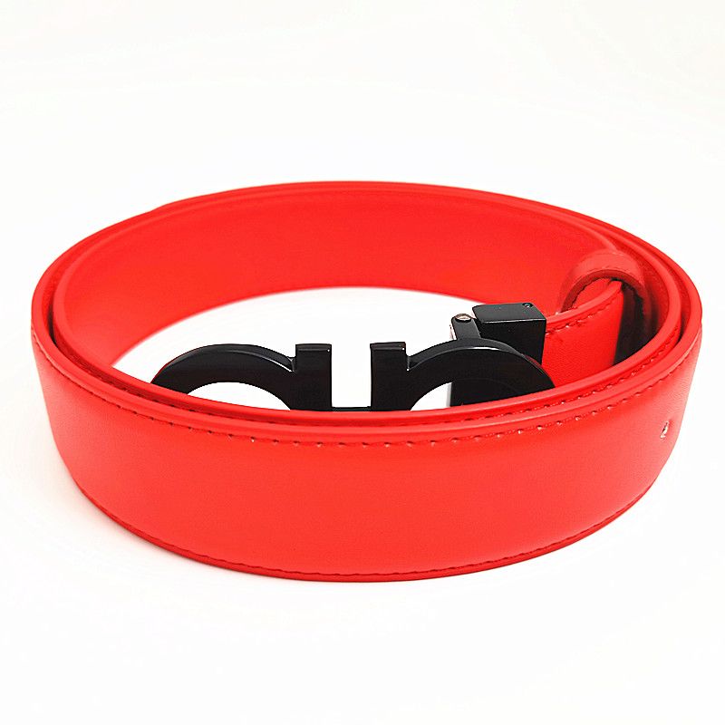ceinture rouge + boucle noire