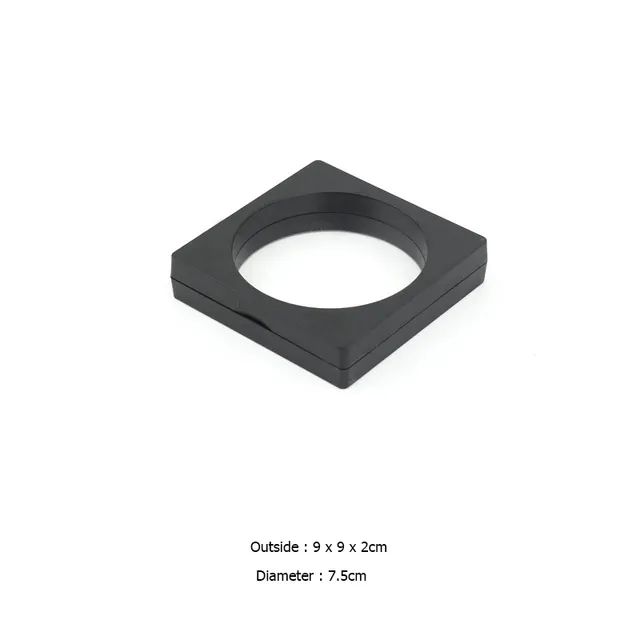 9*9*2 cm rond zwart