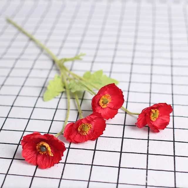 4 kwiaty czerwone-1pc