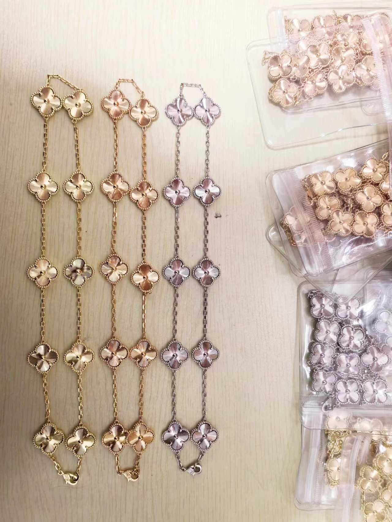 Ten Flower Laser Rose Gold-v Gold