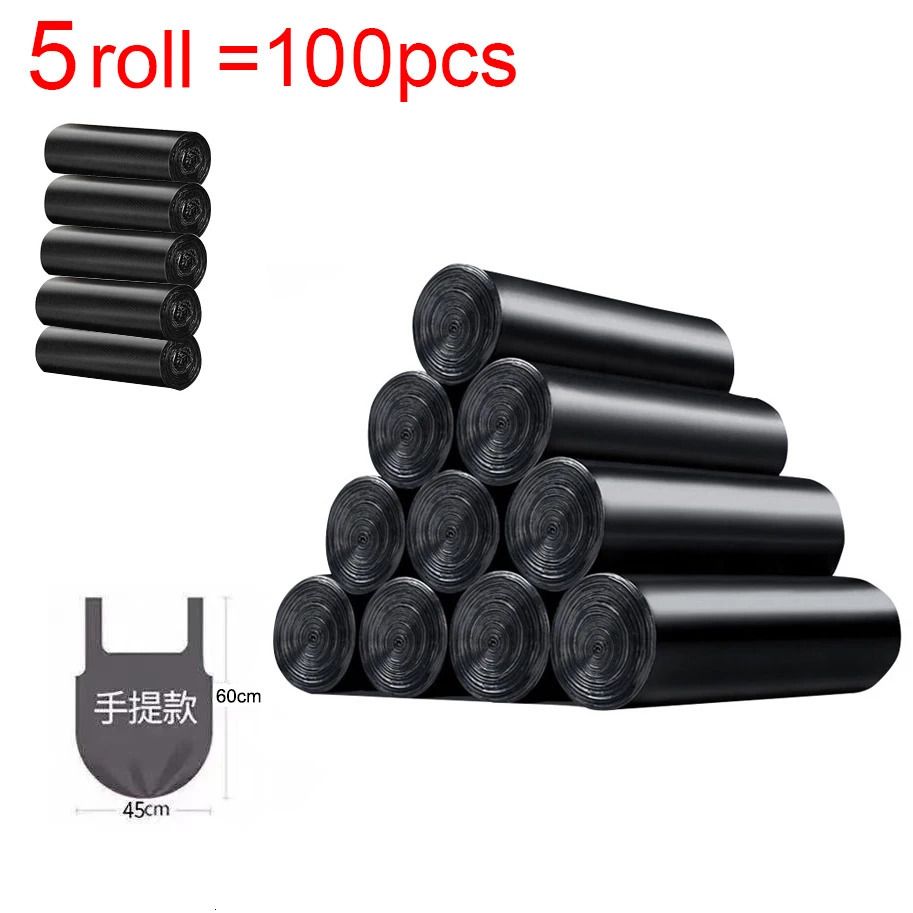 5roll-100 stuks-zwart