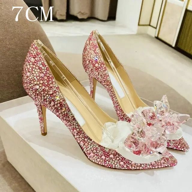 pink 7cm heel